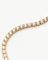 Solid Gold Diamond Tennis Bracelet | 14ct Solid Gold Lab Grown Diamonds
