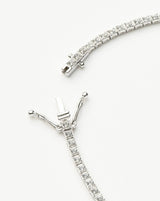 Solid Gold Diamond Tennis Bracelet | 14ct Solid White Gold Lab Grown Diamonds
