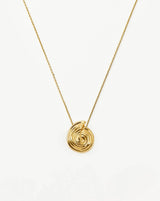 Spiral Large Pendant Necklace | 18ct Gold Plated