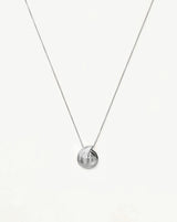 Spiral Mini Pendant Necklace | Silver Plated