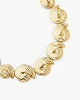 Spiral Statement Chain Necklace | 18ct Gold Plated
