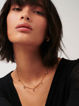 Stone Charm Drop Choker | 18ct Gold Vermeil/Cubic Zirconia