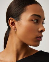 Tennis Beaded Stone Drop Earrings | 18ct Gold Vermeil/Cubic Zirconia