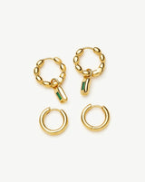 The Destination Hoop Set | 18ct Gold Plated