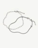 The Go-To Bracelet Set | Platinum Plated