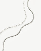 The Go-To Necklace Set | Platinum Plated