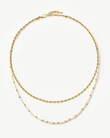 The Pearl-fect Necklace Set | 18ct Gold Plated
