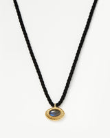 Wavy Ridge Caspia Gemstone Cord Necklace