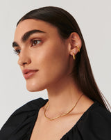 Wavy Ridge Small Hoop Earrings
