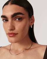 Wavy Ridge Small Hoop Earrings