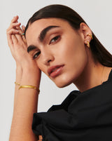 Wavy Ridge Small Hoop Earrings