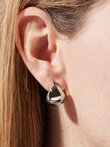 Hoop Earrings - Abby Silver