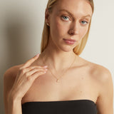 Lab Grown Diamond Pavé Station Letter Necklace