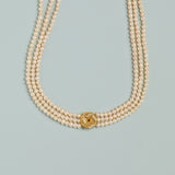 Aurate x Marilyn Monroe: Gold Knot Pearl Necklace