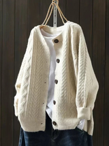 Lorença – Cardigan en Maille Torsadée