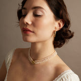 Aurate x Marilyn Monroe: Twisted Rope Hoop Earrings