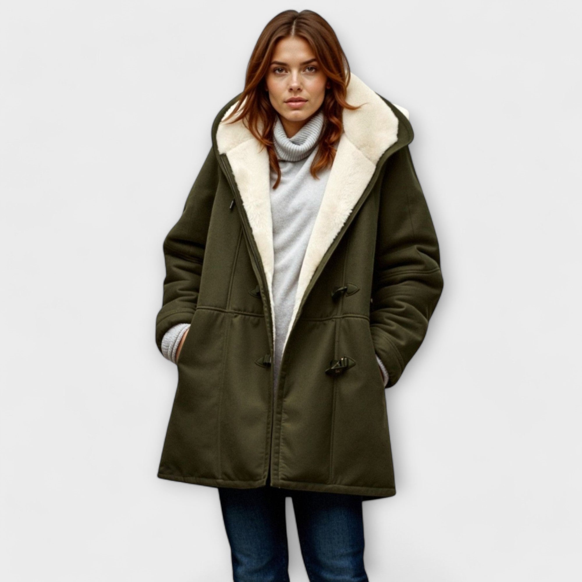 Ana – Manteau Douillet à Fourrure