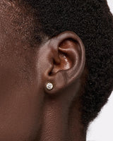Gold Stud Earrings - Invisible Set Studs Medium