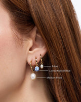 Pearl Hoops - Medium Frida
