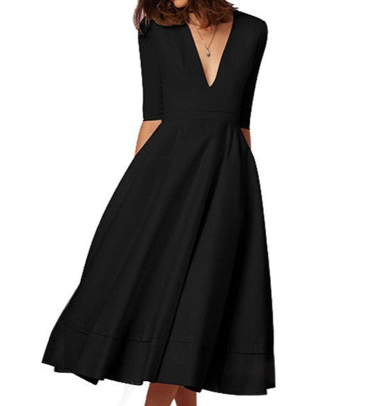 Laura – Robe Midi Féminine