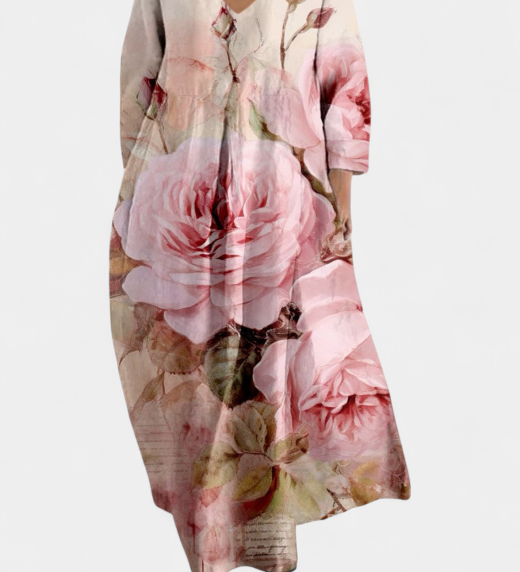 Ana – Robe Fluide Imprimée