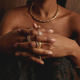 Aurate x Frye: Western Stitch Dome Ring