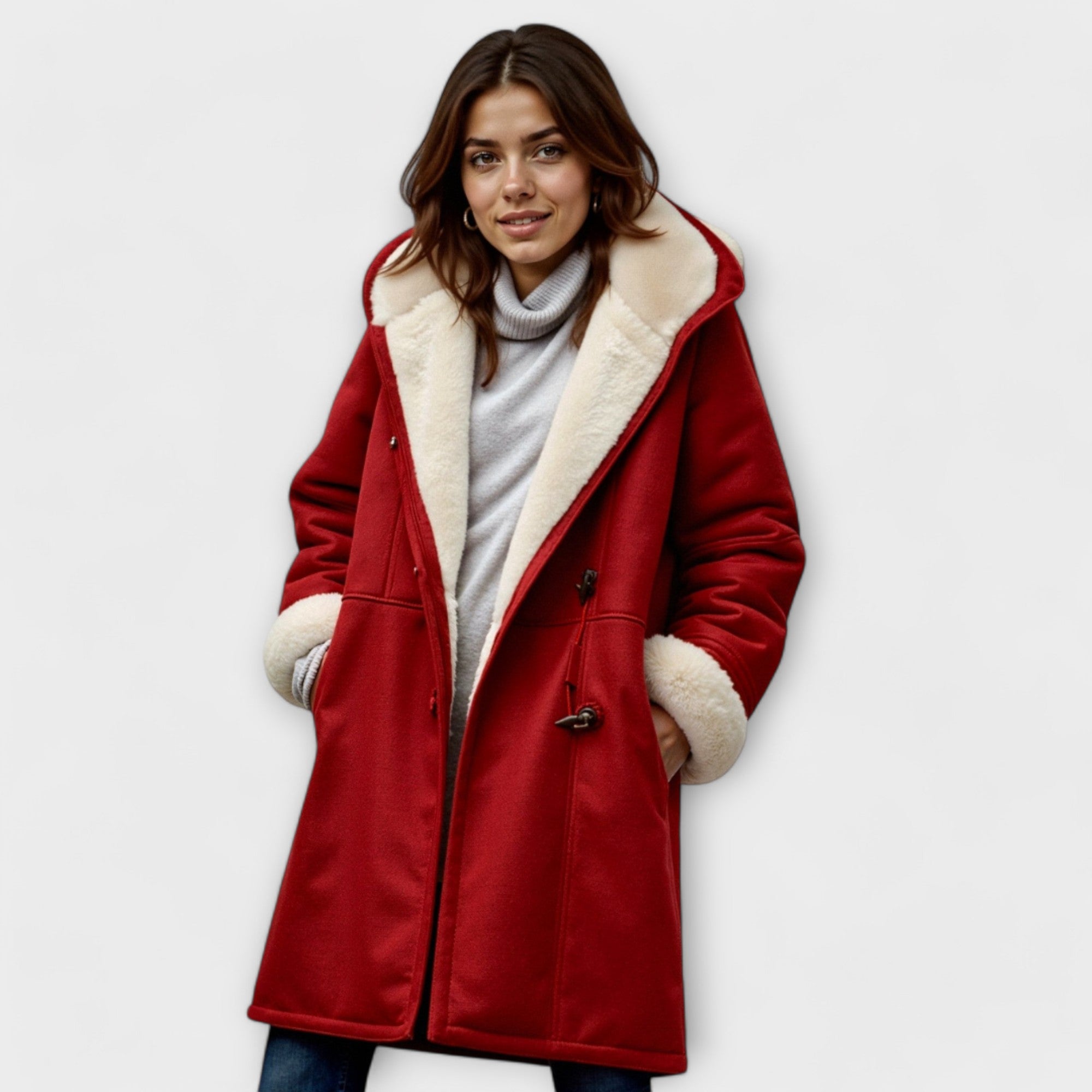 Ana – Manteau Douillet à Fourrure