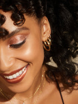 Chunky Gold Hoop Earrings - Gold Bold C-Hoops Large