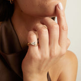 1ct Pear Lab Grown Diamond Floating Ring