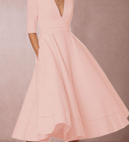 Laura – Robe Midi Féminine