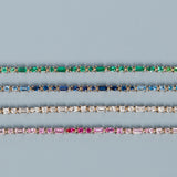 Green Ombré Mosaic Tennis Bracelet
