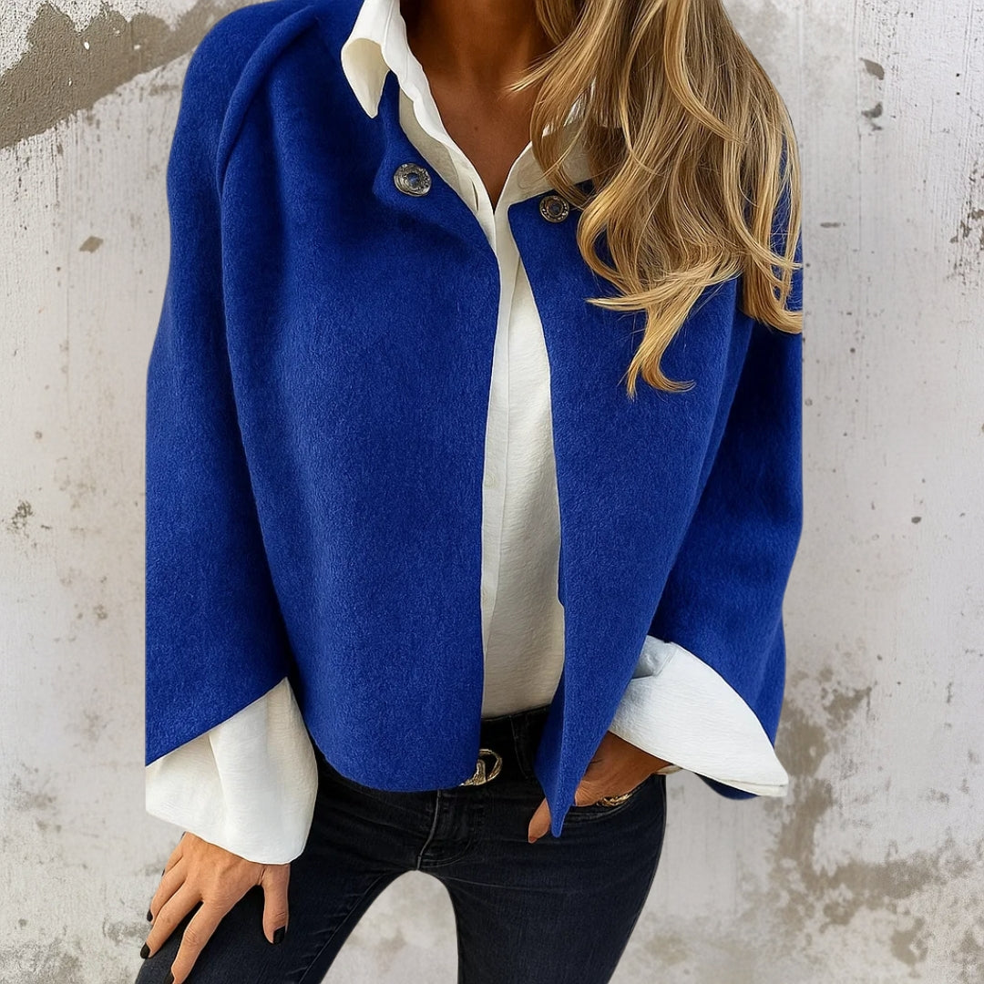Judite – Manteau Court Élégant et Chaud