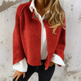 Judite – Manteau Court Élégant et Chaud