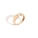 Chunky Lab Grown Diamond Emerald Ring