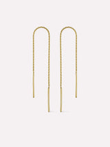 Gold Threader Earrings - Gold Threaders