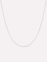 White Gold Chain - White Gold Chain Necklace