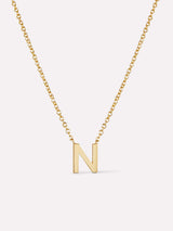 Gold Initial Necklace - Letter Necklace