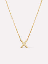 Gold Initial Necklace - Letter Necklace