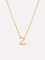 Gold Initial Necklace - Letter Necklace