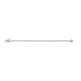 Lab Grown White Sapphire Georgian Tennis Bracelet