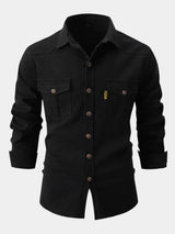 Chemise en Mélange de Denim - Boutons