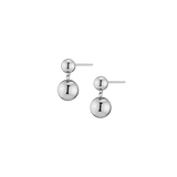 Graduated Ball Drop Earrings