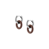 Maroon Bold Connection Earrings