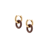 Maroon Bold Connection Earrings