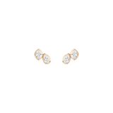 Georgian Toi et Moi Stud Earrings