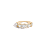 Lab Grown White Sapphire Edwardian Ring