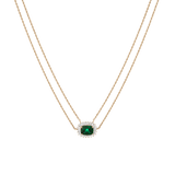 Lab Grown Green Emerald Alexandra Necklace