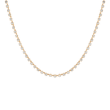 Lab Grown Diamond Georgian Tennis Necklace