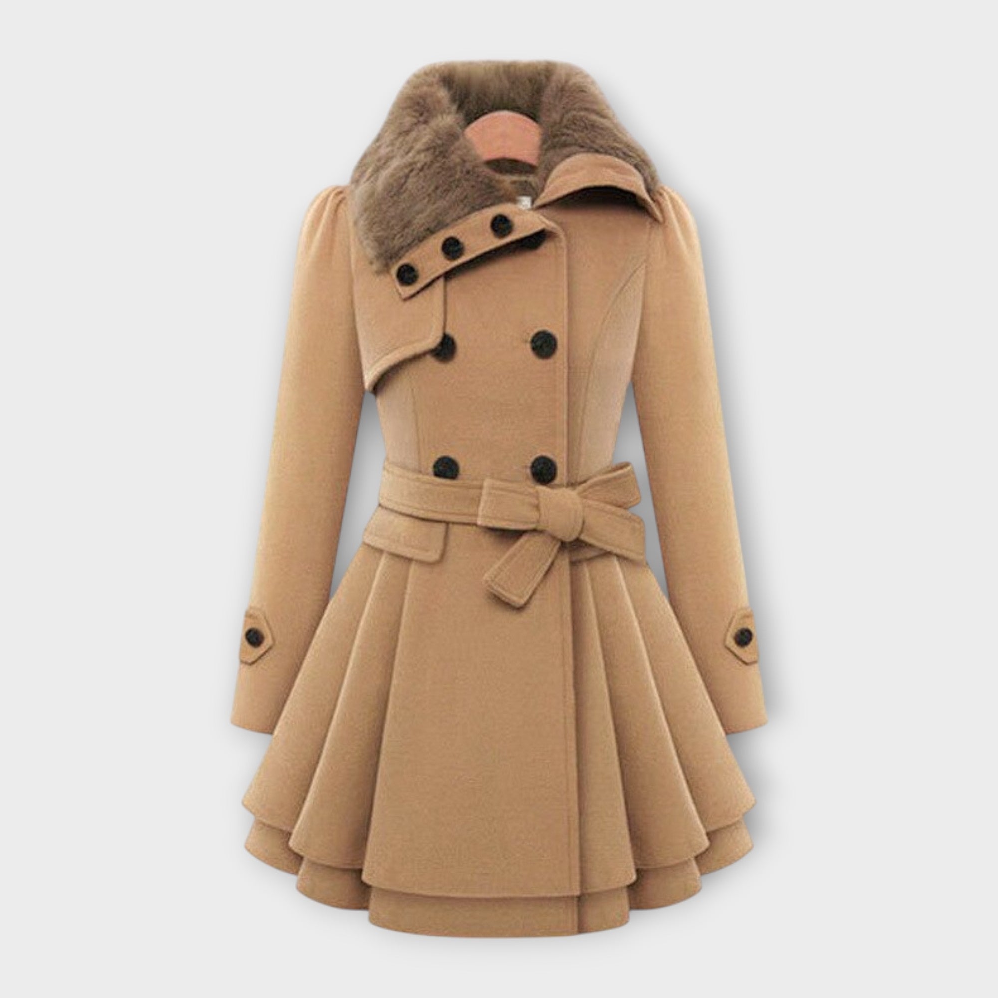 Ema – Manteau Élégant à Fourrure