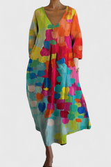 Ana – Robe Fluide Imprimée